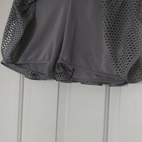 NWT Adidas Stella McCartney Laser tennis skort skirt M Medium gray - Picture 10 of 14